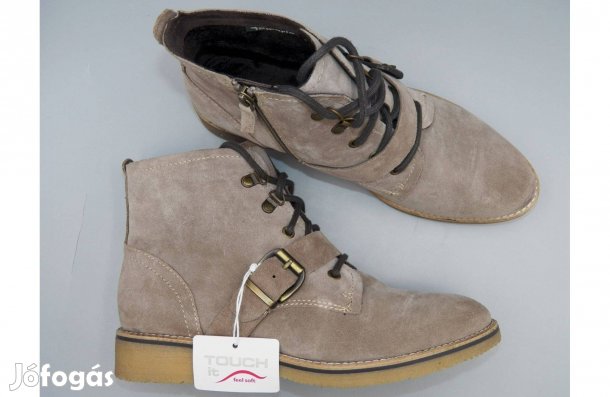 Új! Tamaris velúrbőr bakancs, 41 -es