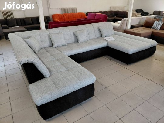 Új, U-alakú, XXL méretű kanapé, ár alatt eladó. Azonnal vihető