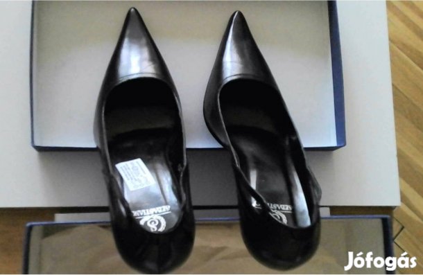 Új, Valódi bőr Sebastiano magassarkú alkalmi cipő 37-es