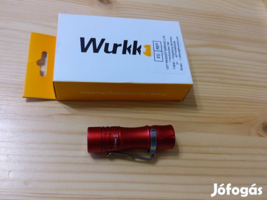 Új! Wurkkos TS10 1400 lumen LED zseblámpa piros