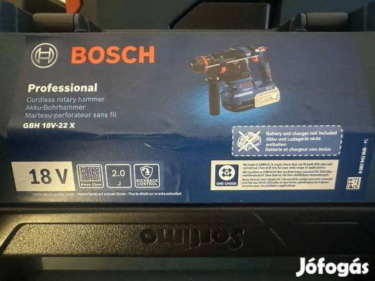 Új!! Bosch GBH 18V-22 X Professional Akumlátoros fúrókapalács