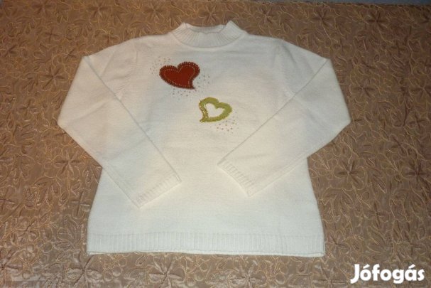 Új - Fehér kötött pulóver - 38/40