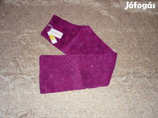 Új - Glorious pink-ezüst különleges női nadrág - 38/M