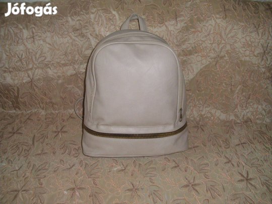 Új - Hátitáska- hátizsák - Krémszínű - arany díszekkel
