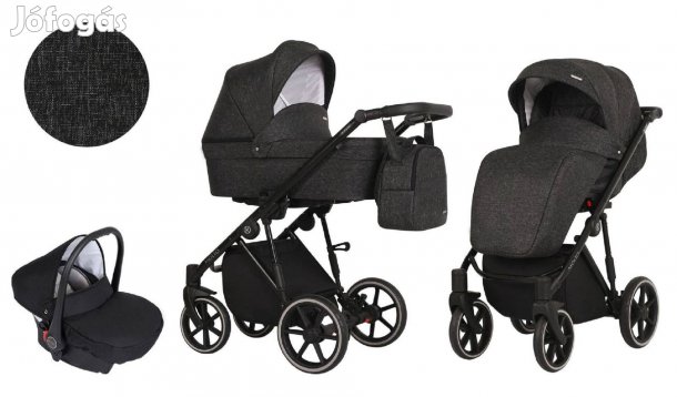 Új - Kunert Molto 3in1 babakocsi szett készletről - fekete színben