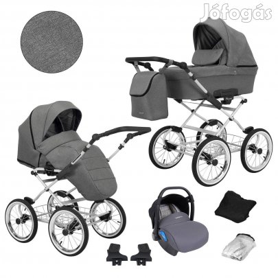 Új - Kunert Romantic 3in1 babakocsi készletről - szürke