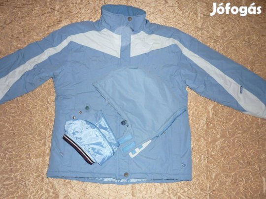 Új - Női kapucnis síkabát - L-es égszínkék