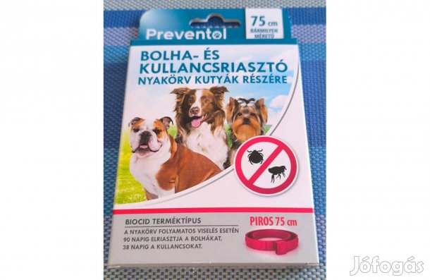 Új / Preventol Duo bolha- és kullancsriasztó nyakörv kutyának - 75 cm