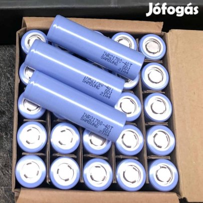 Új - Samsung 40T 4000mAh 3,7V 21700 Li-ion akku