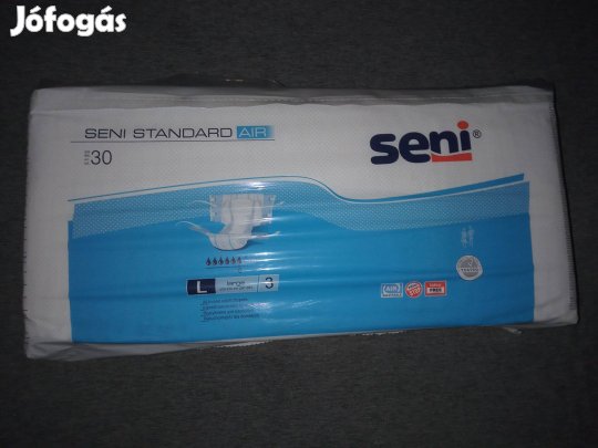 Új - Seni Standard Air L-es méretű felnőtt pelenka (30 darabos)