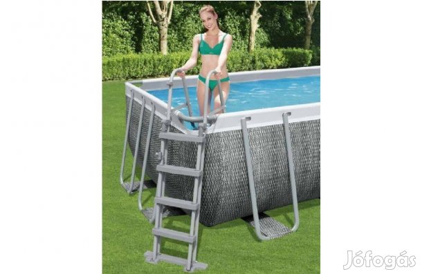 Új!!! Intex 3 fokú kerti medence létra 107 cm-es oldalfal magasságig