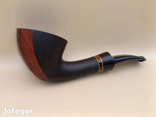Új!!! Karel Krska matt bikolor hagyaték pipa