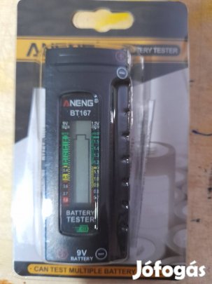 Új, akkumulátor tesztelő.