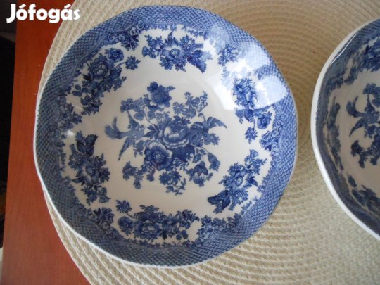 Új, angol kék porcelán tányér - Johnson Bros England 1883., fácános