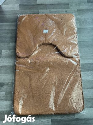 Új, barna színű fürdőszoba és WC kilépő, szőnyeg eladó Budán! 