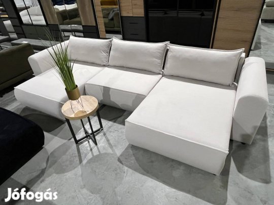 Új, bézs színű puha szövet, U alakú