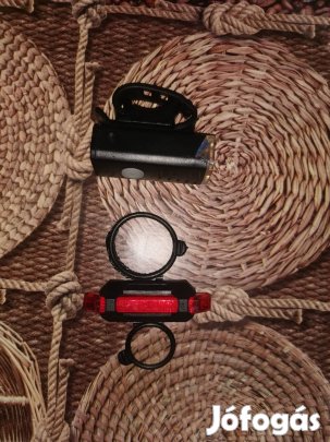 Új! bicikli lámpa szett toltheto! 