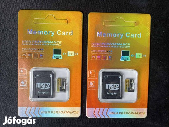 Új, bontatlan 2 db 4 GB Sony Micro SD kártya, memóriakártya