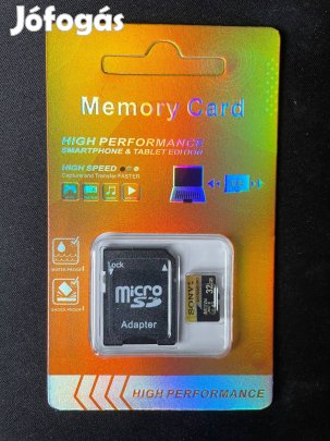 Új, bontatlan 32 GB Sony Micro SD kártya, memóriakártya Akció!