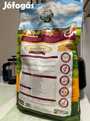 Új, bontatlan Bellfor márkájú kutyatáp. Bárány- és nyúlhússal, 2,5 kg