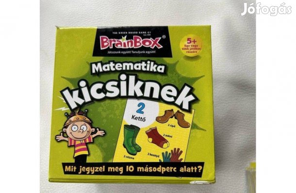 Új, bontatlan Brainbox Matematika szórakoztató, oktató társasjáték