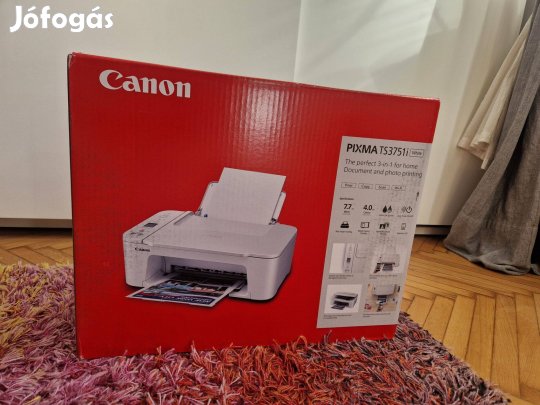 Új, bontatlan Canon Pixma TS3751i, fehér színű