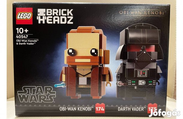 Új, bontatlan LEGO Brickheadz 40547 Obi-Wan Kenobi és Darth Vader