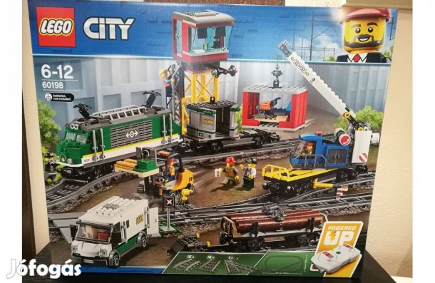 Új, bontatlan LEGO City 60198 Tehervonat