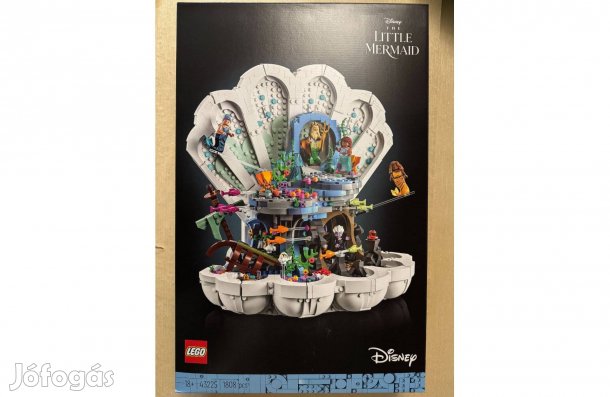 Új, bontatlan LEGO Disney 43225 A kis hableány királyi gyöngykagylója