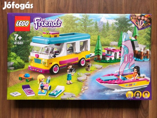 Új, bontatlan LEGO Friends 41681 Erdei lakóautó és vitorlás