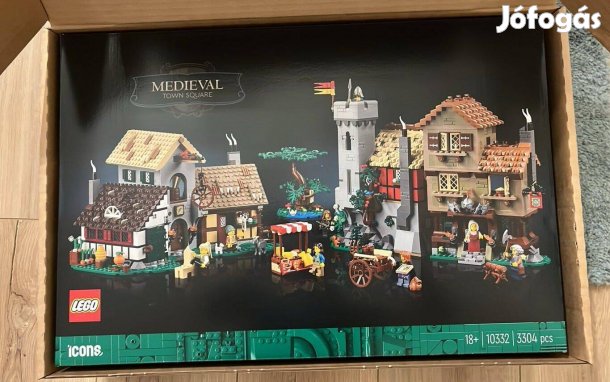 Új, bontatlan LEGO Icons - Középkori város főtere (10332)