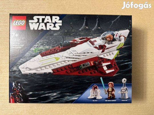 Új, bontatlan LEGO Star Wars 75333 Obi-Wan Kenobi Jedi Starfighter-e