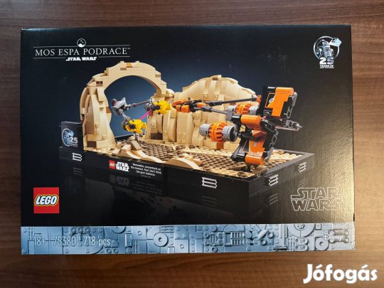 Új, bontatlan LEGO Star Wars 75380 Mos Espa verseny dioráma