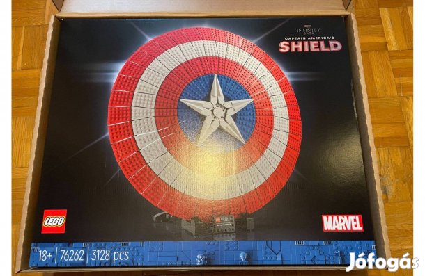 Új, bontatlan LEGO Super Heroes 76262 Amerika kapitány pajzsa