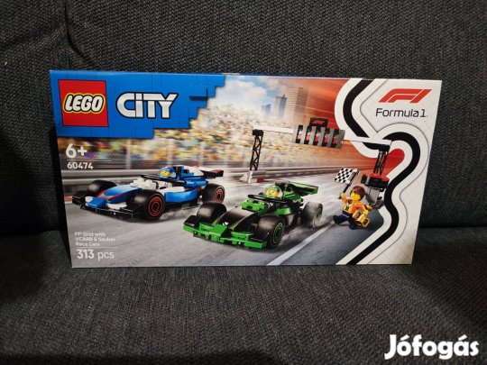 Új, bontatlan Lego City - F1 rajt és Sauber versenyautókkal - 60474