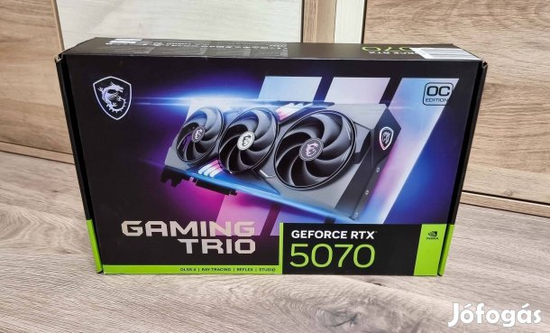 Új, bontatlan MSI Rtx 5070 Gaming Trio OC, 2029.01.06-ig Alza garancia