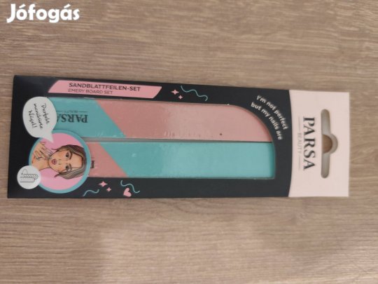 Új, bontatlan Parsa Beauty körömreszelő készlet, 2 db-os