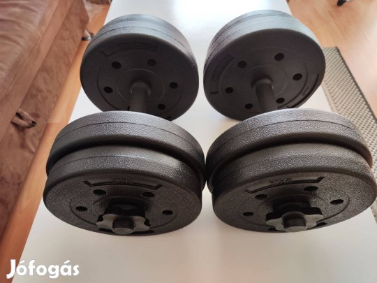 Új, bontatlan! 2x10kg súlyzó készlet