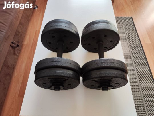 Új, bontatlan! 2x10kg súlyzó készlet