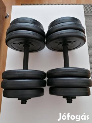 Új, bontatlan! 30kg súlyzó szett
