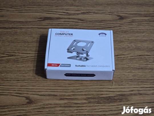 Új, bontatlan alumínium tablet / telefon tartó 360° forgatható