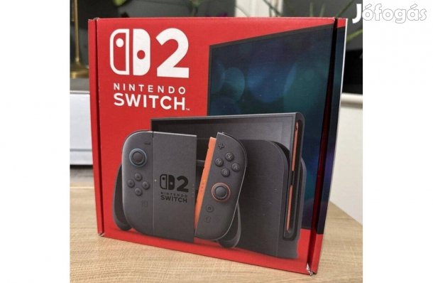 Új, bontatlan dobozos Nintendo Switch 2 gép, 2 év gyári garanciával