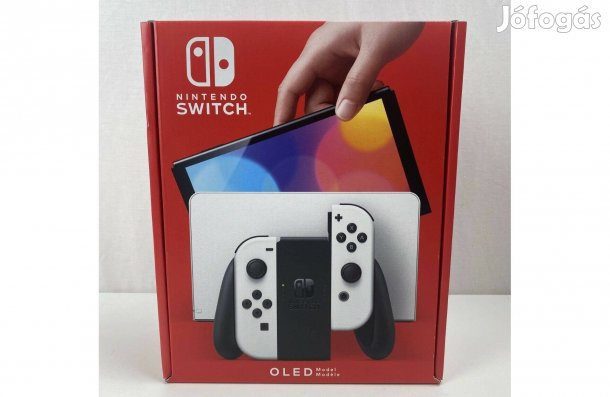 Új, bontatlan dobozos Nintendo Switch OLED gép, 2 év gyári garanciával