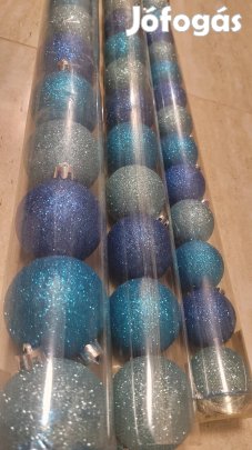 Új, bontatlan karácsonyfa gömb díszek 61db