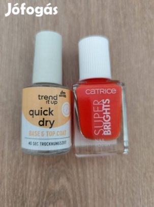 Új, bontatlan körömlakk + alapozó- és fedőlakk / körömerősítő