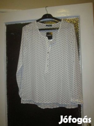 Új, címkés 36-os pöttyös blúz