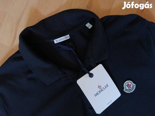 Új, címkés Moncler férfi galléros póló XXL-es