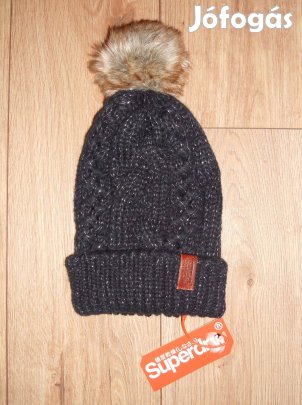 Új, címkés Superdry kötött női sapka