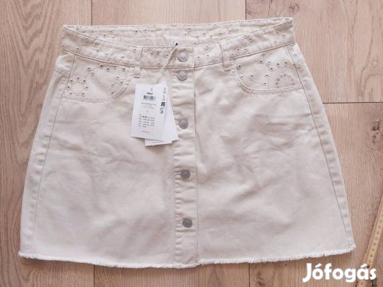 Új, címkés , L-es drapp farmerszoknya