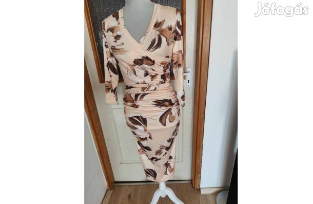 Új, drapp alkalmi ruha, 44-es méret